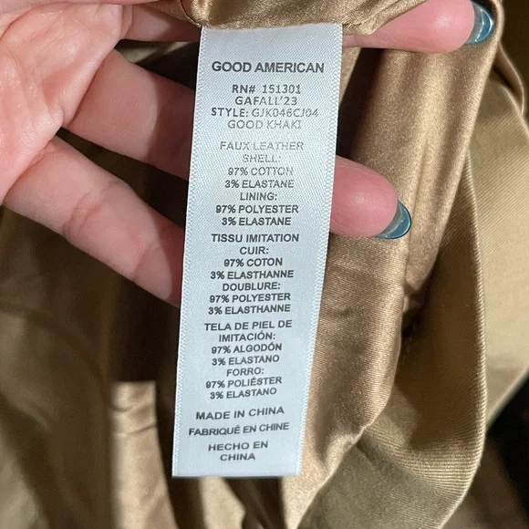 Good AmericanNWT! Chino Trench Coat In Good Khaki Size: L/XL